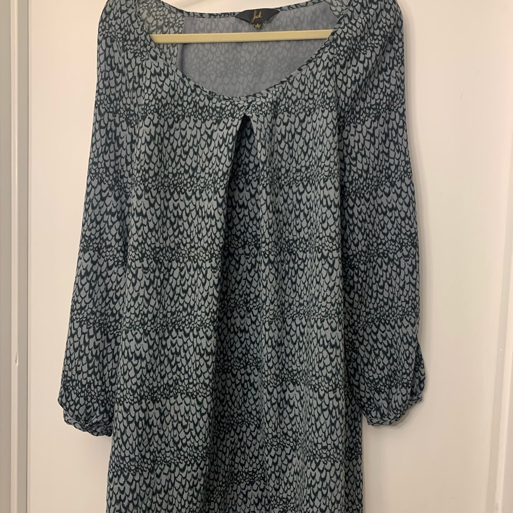 Jack Chiffon Shift Dress, Large